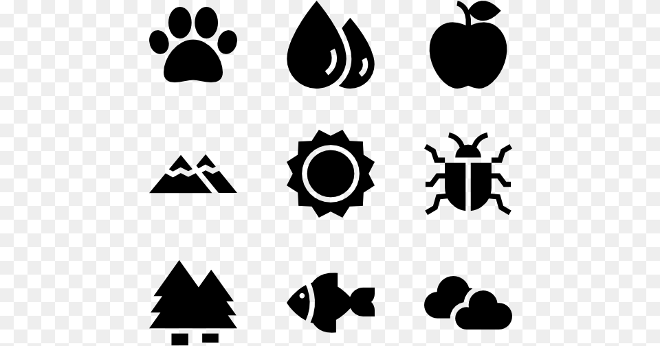 Wildlife 40 Icons Icon, Gray Free Png