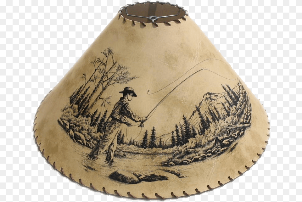 Wildlife Lampshade Fly Fisherman Lampshade, Lamp, Adult, Male, Man Png Image