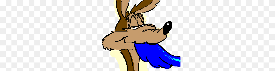 Wile E Coyote Finally Catches Road Runner Drawing, Baby, Person, Face, Head Png