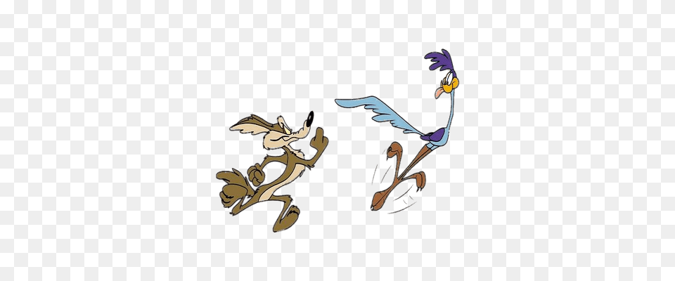 Wile E Coyote Running After Road Runner Cartoon, Baby, Person Free Transparent Png