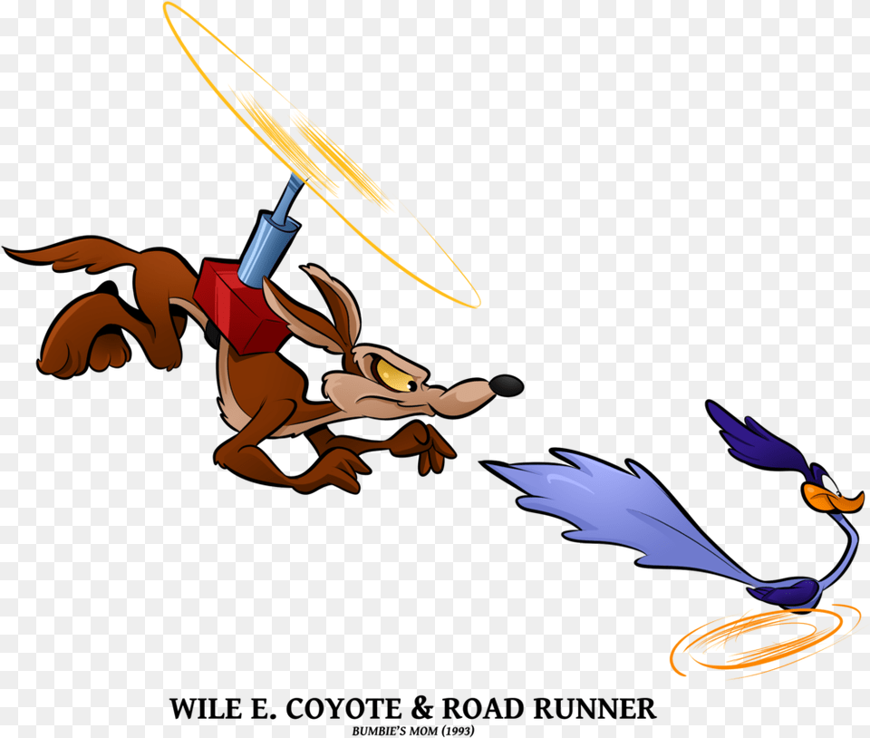 Wile N Road Runner By Boscoloandrea Road Runner And Cayote, Cartoon, Animal, Fish, Sea Life Free Png