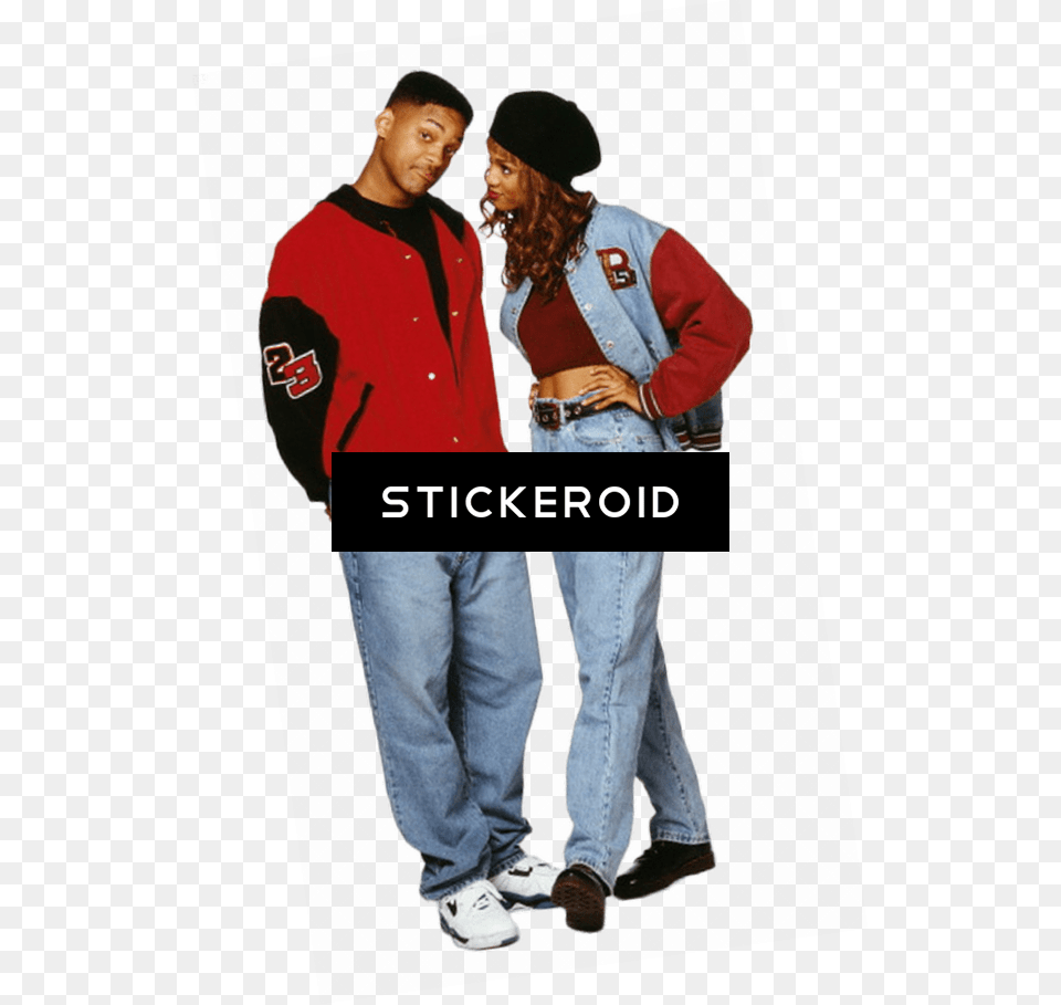 Will Smith And Tyra Banks Prince Of Bel Air Fresh Prince Of Bel Air Denim, Jeans, Baseball Cap, Cap, Clothing Free Transparent Png