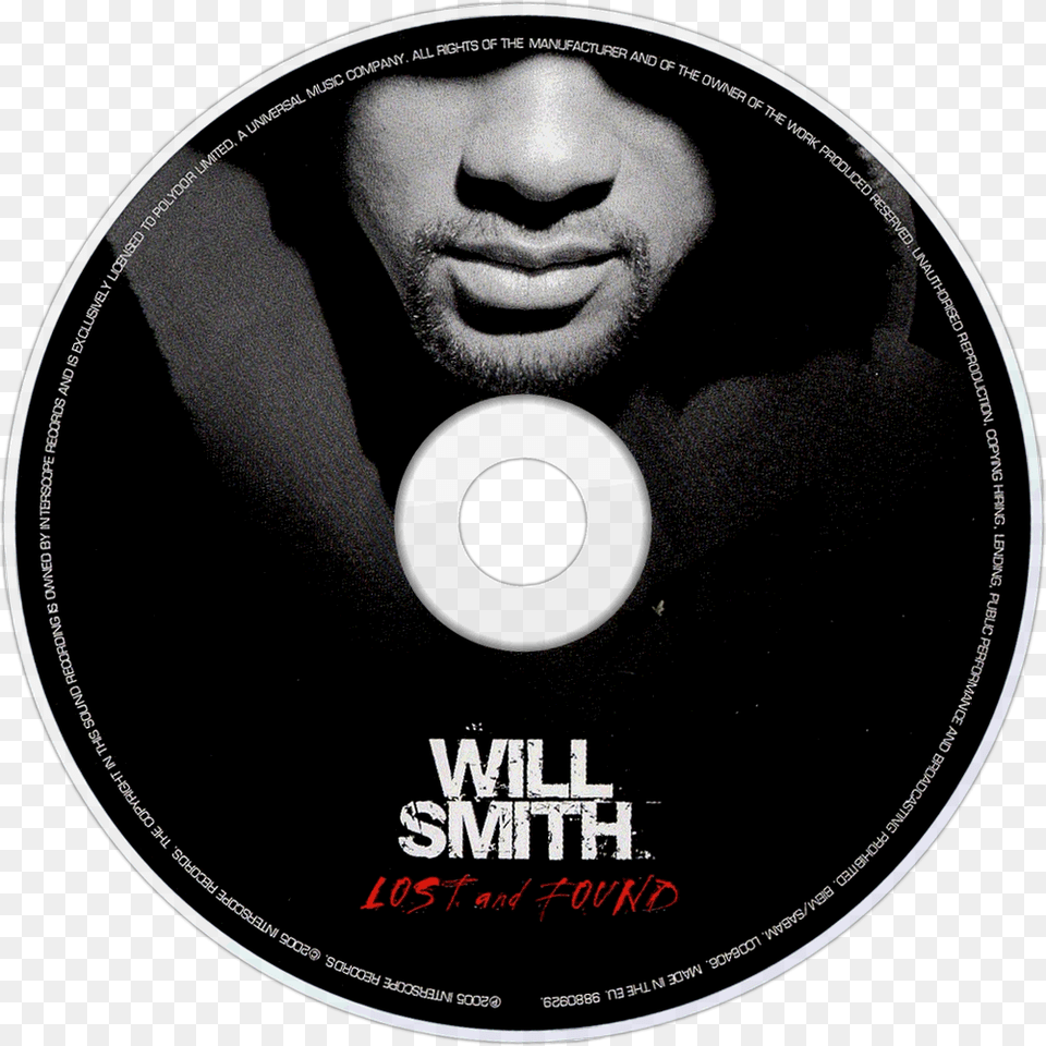 Will Smith Lost And Found Cd, Disk, Dvd, Adult, Male Free Png