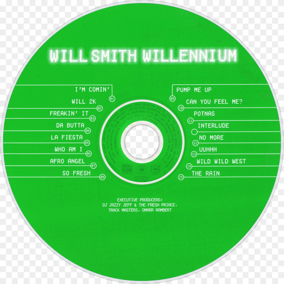 Will Smith Willennium Cd Disc Image Charlie Bears, Disk, Dvd Free Png Download