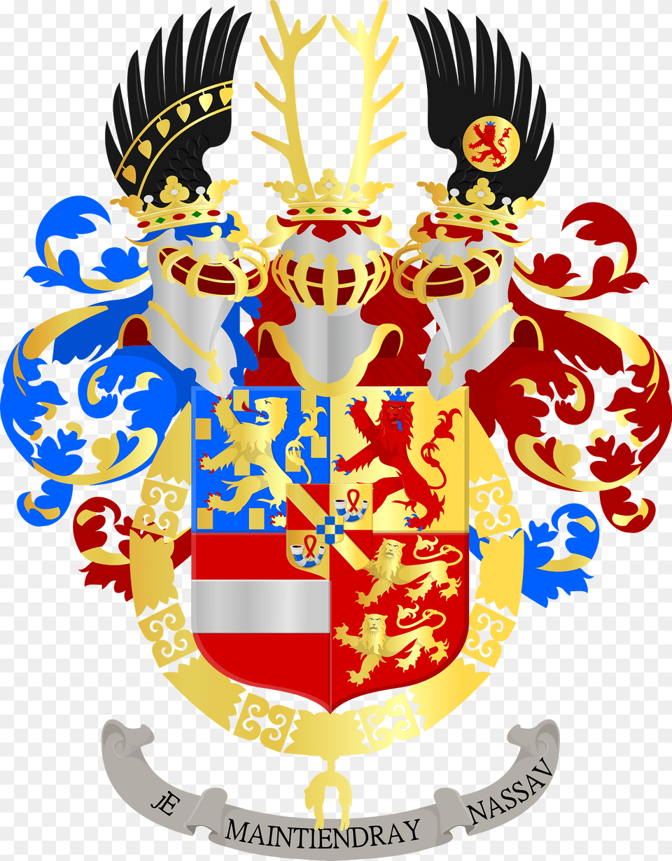 Willem I Van Oranje Wapen Clipart, Emblem, Symbol, Armor Png