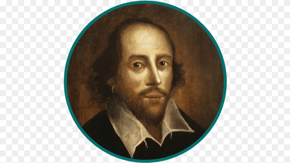 William Shakespeare Circle Frame, Portrait, Art, Face, Head Free Png Download