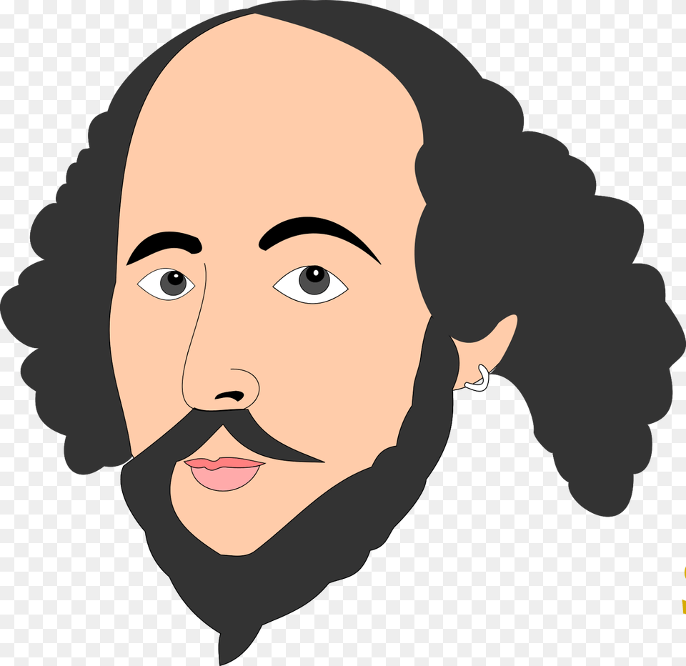 William Shakespeare Dibujo Download Transparent William Shakespeare, Face, Head, Person, Photography Png Image