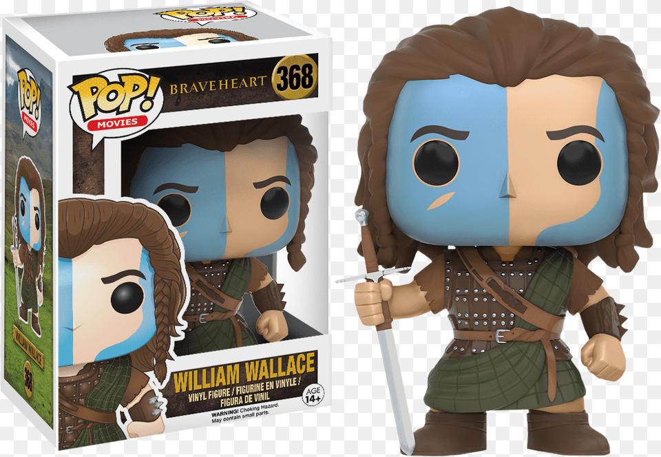 William Wallace Pop Vinyl Figure William Wallace Funko Pop, Person, Adult, Female, Woman Free Png Download