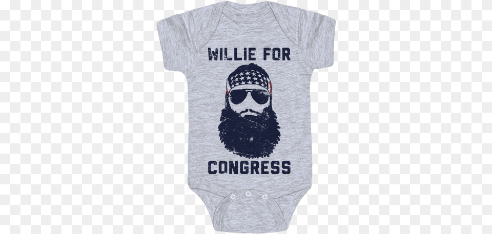 Willie For Congress Baby Onesy Hillary Comey T Shirts, Clothing, T-shirt, Accessories, Sunglasses Png Image