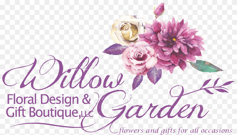 Willow Garden Floral Design And Gift Boutique Llc Willow Garden Flowers, Dahlia, Envelope, Flower, Greeting Card Free Png