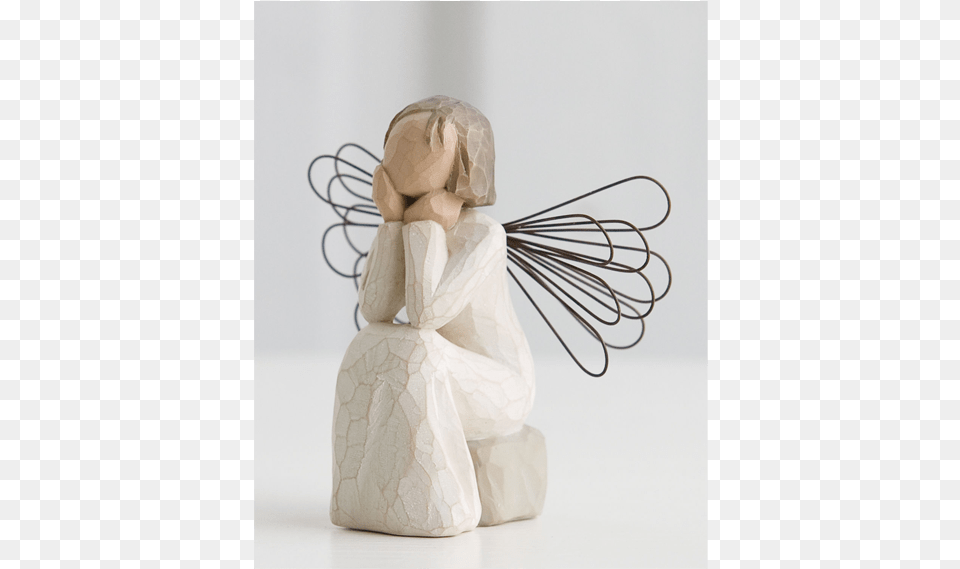 Willow Tree Angel Of Caring, Figurine, Nature, Outdoors, Snow Png