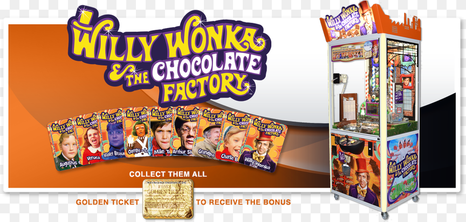 Willy Wonka 1 Player Willy Wonka Pusher Game, Person, Face, Head Free Transparent Png