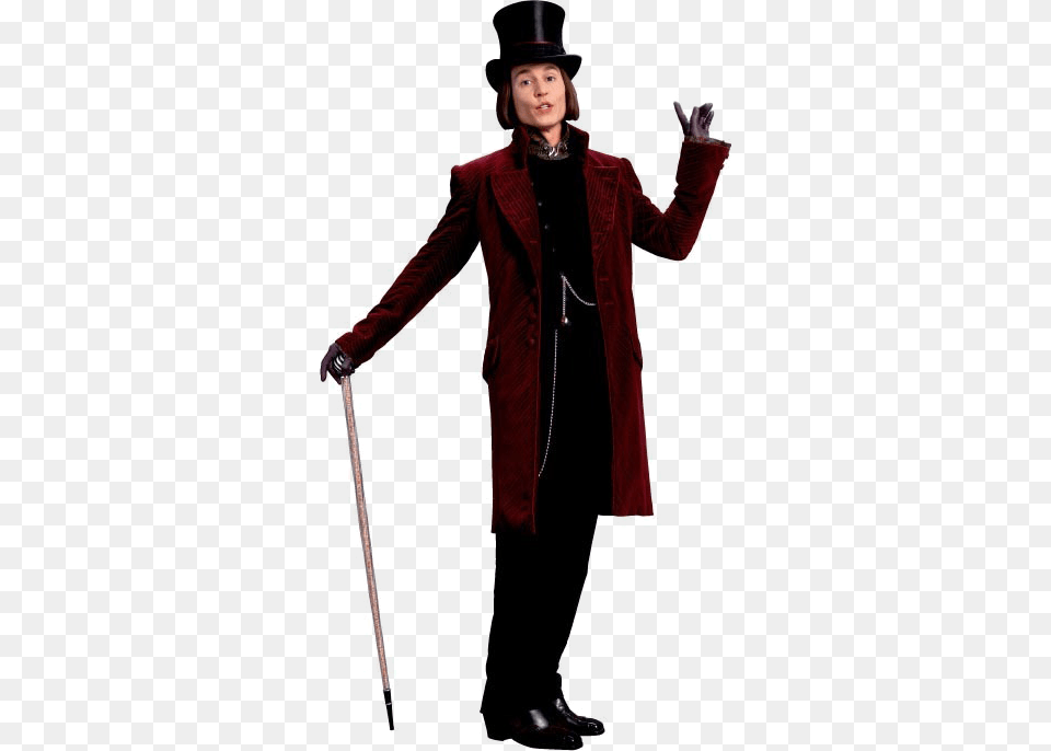 Willy Wonka, Clothing, Coat, Costume, Person Free Png Download
