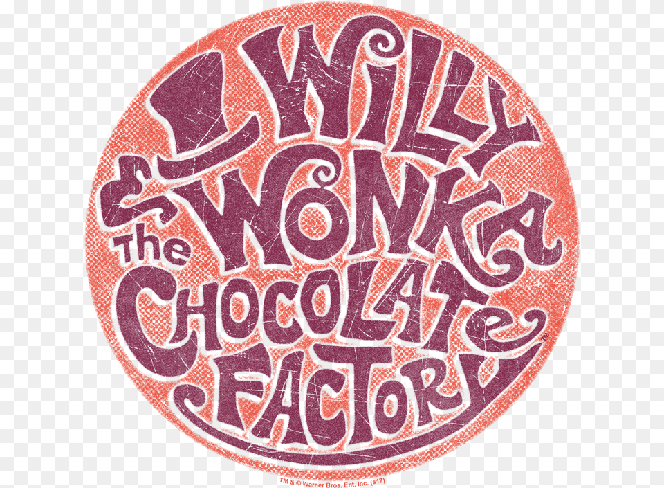 Willy Wonka Amp Chocolate Factory Circle Logo Licensed, Text Png