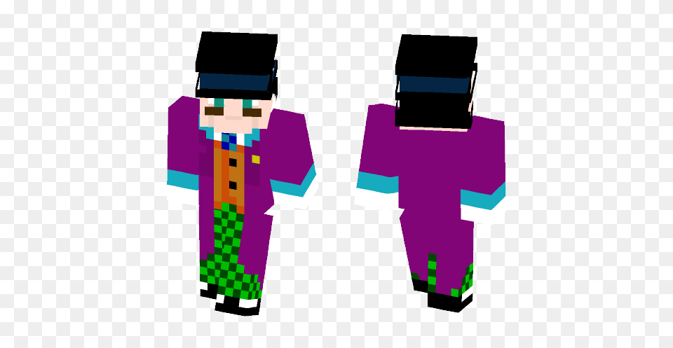 Willy Wonka Minecraft Skin For Superminecraftskins, Person Free Transparent Png