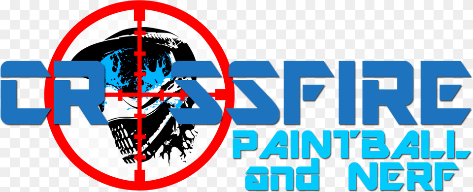 Wilmington Nc Indoor Paintball Park Crossfire Paintball And Nerf Logo, Adult, Female, Person, Woman Png Image