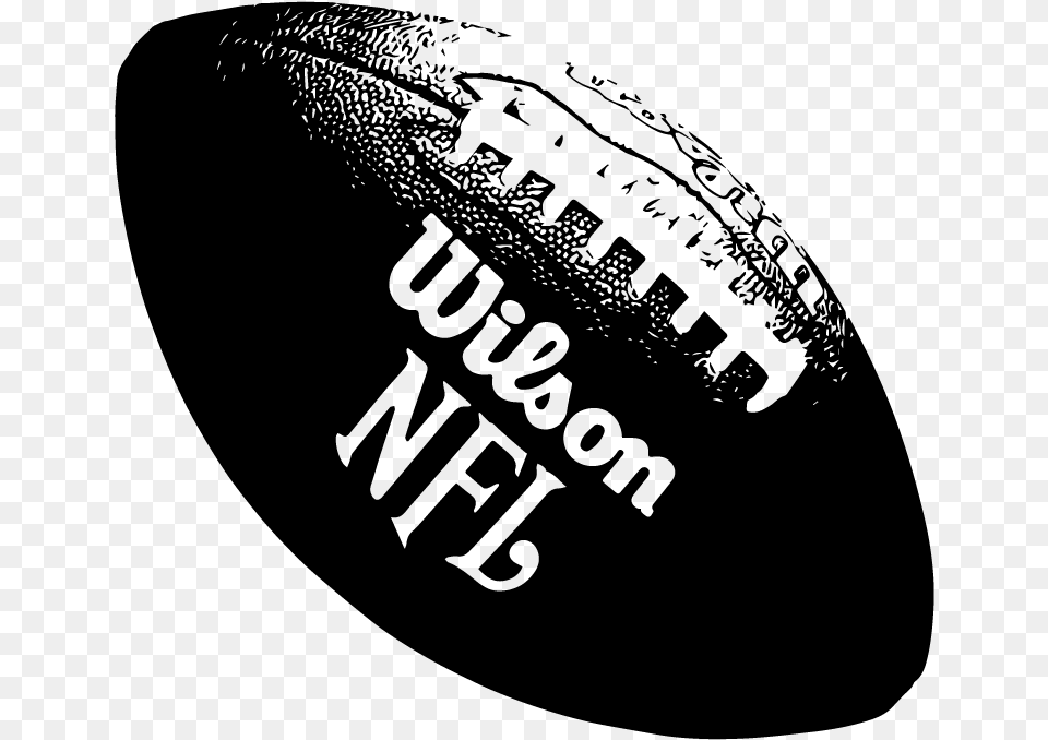 Wilson Nfl Tackified American Football Vector Silhouette American Football Vector, Gray Free Png