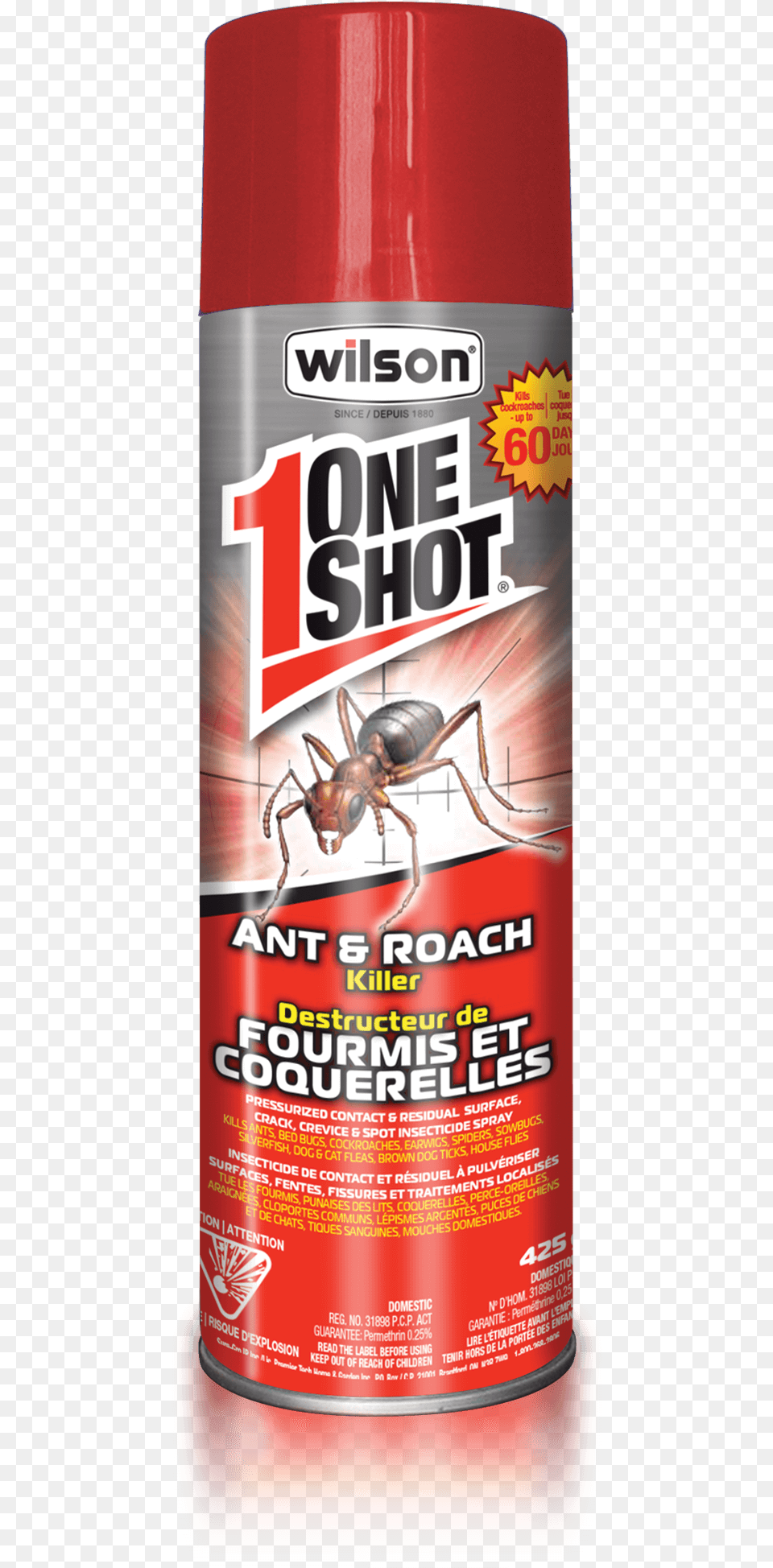Wilson One Shot Ant Amp Roach Killer Arachnicide, Animal, Insect, Invertebrate, Tin Png