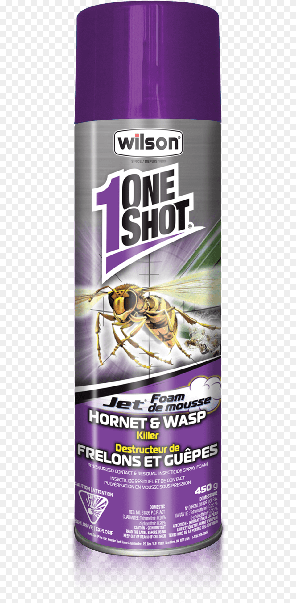 Wilson One Shot Wasp Amp Hornet Foam Killer Arachnicide, Animal, Bee, Honey Bee, Insect Png Image