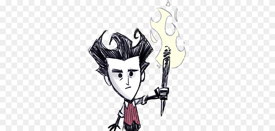 Wilson Torch Don T Starve Characters, Publication, Book, Light, Comics Free Transparent Png