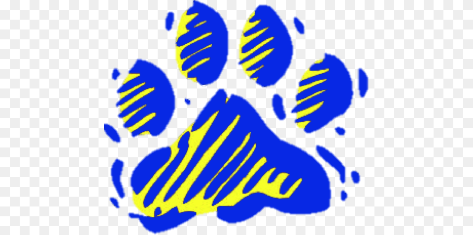 Wilsonburg Elementary Cougar Paw Print Blue And Gold Cougar, Baby, Person, Footprint Free Png