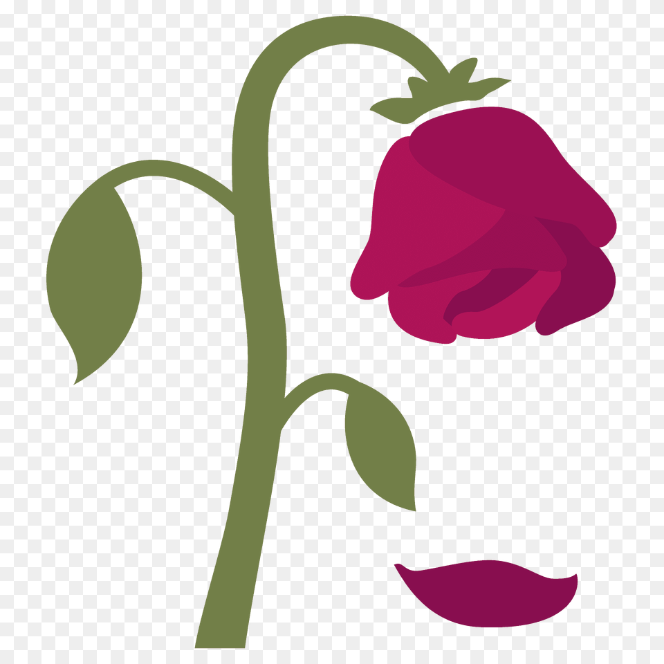 Wilted Flower Emoji Clipart, Petal, Plant, Rose, Geranium Free Transparent Png