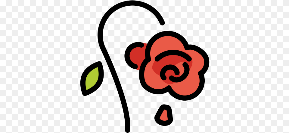 Wilted Flower Emoji Dibujo De Una Flor Marchita, Plant, Rose, Astronomy, Moon Free Png