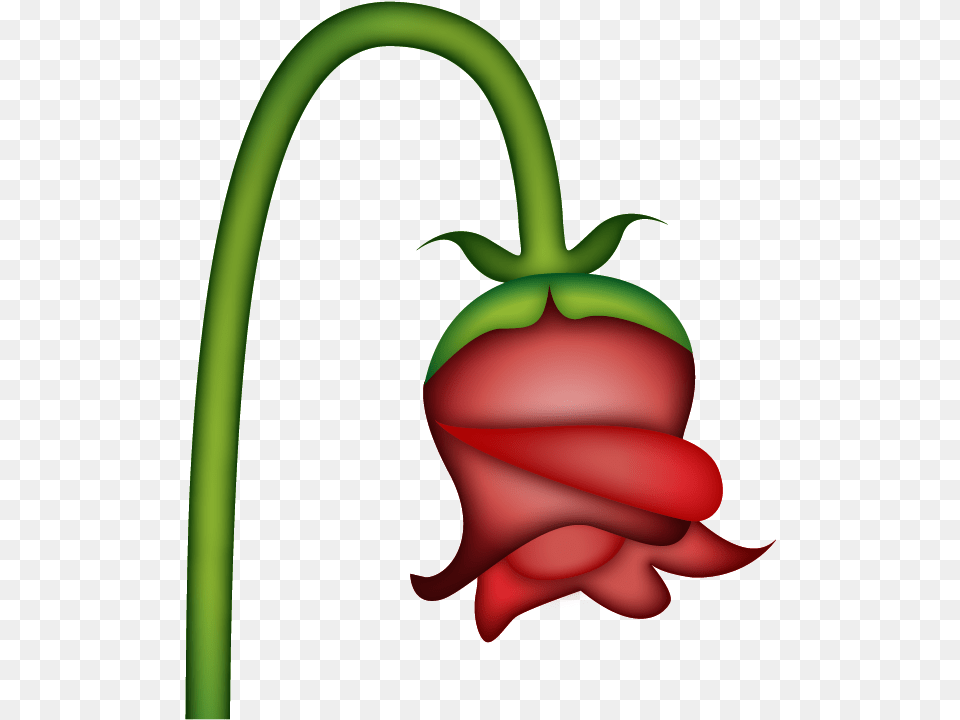 Wilting Rose Emoji Meaning, Flower, Plant, Food, Produce Free Transparent Png