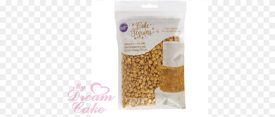 Wilton Gold Cake Sequin Sprinkles, Food, Produce, Bean, Plant Free Png Download