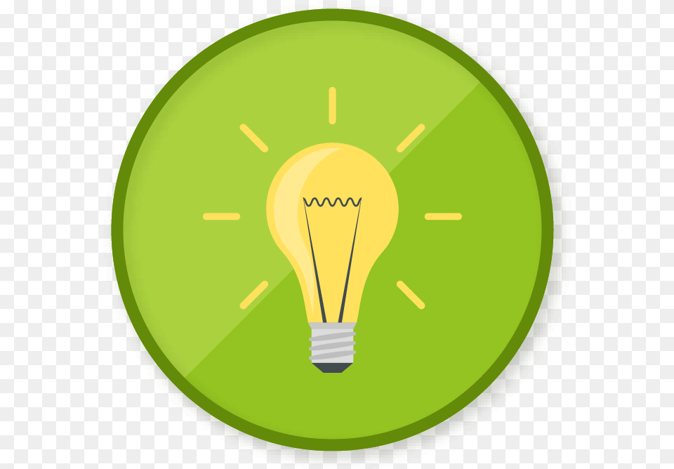 Win A Badge, Light, Lightbulb, Green, Disk Png Image