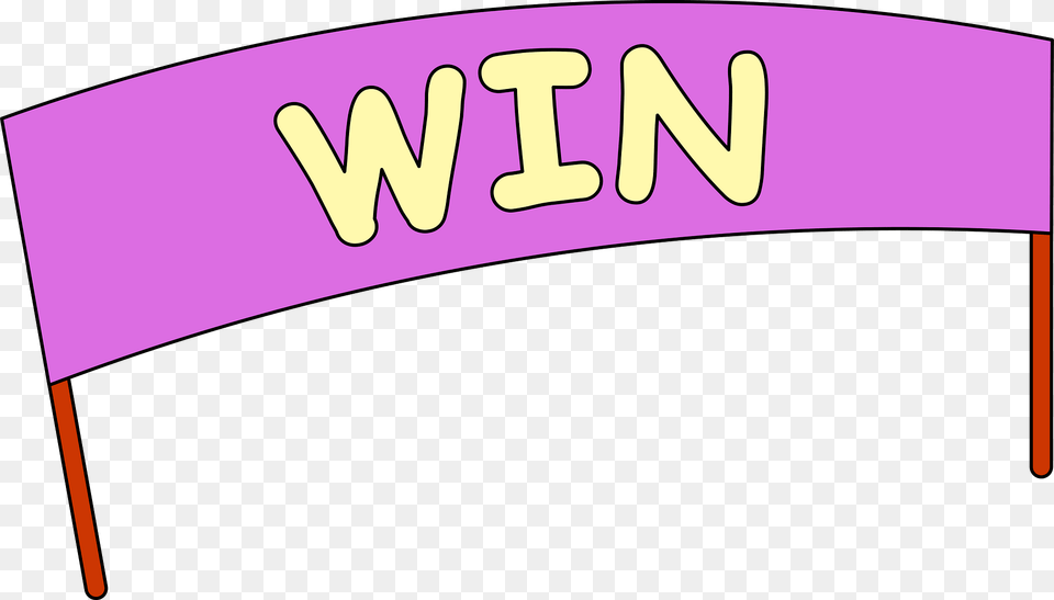 Win Banner Clipart, Text Png Image