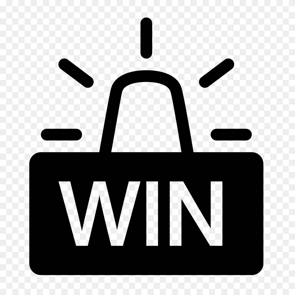Win Filled Icon, Gray Png Image