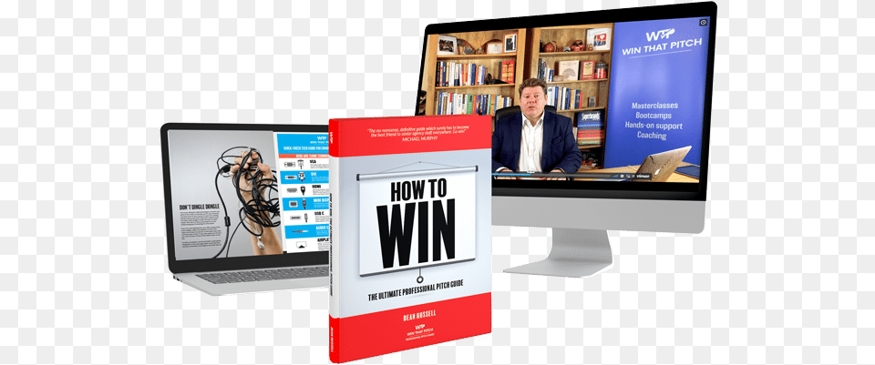 Win That Pitch Bundle With How To Win Guide Download Banner, Publication, Book, Adult, Person Png Image