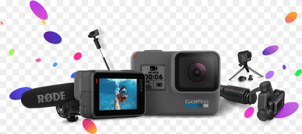 Win The Ultimate Gopro Prize Pack With Filmora Digital Camera, Electronics, Video Camera, Person, Mobile Phone Png