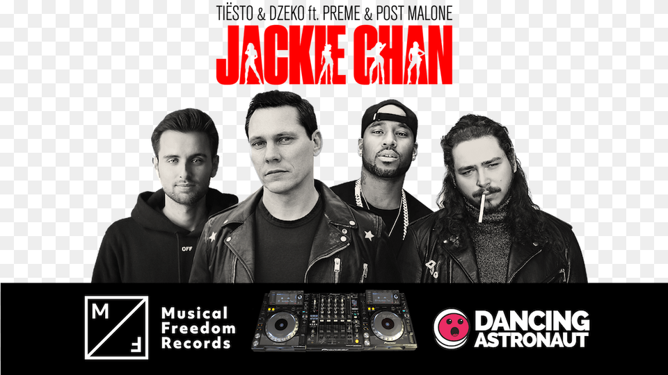 Win Tisto S Personal Signed Dj Decks 2 Tickets To Jackie Chan And Post Malone, Jacket, Clothing, Coat, Person Png