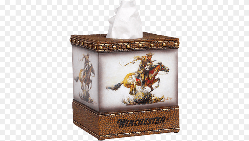 Winchester Horse Amp Rider Tissue Box Cover W1214 Logo Winchester, Paper, Towel, Paper Towel Free Png