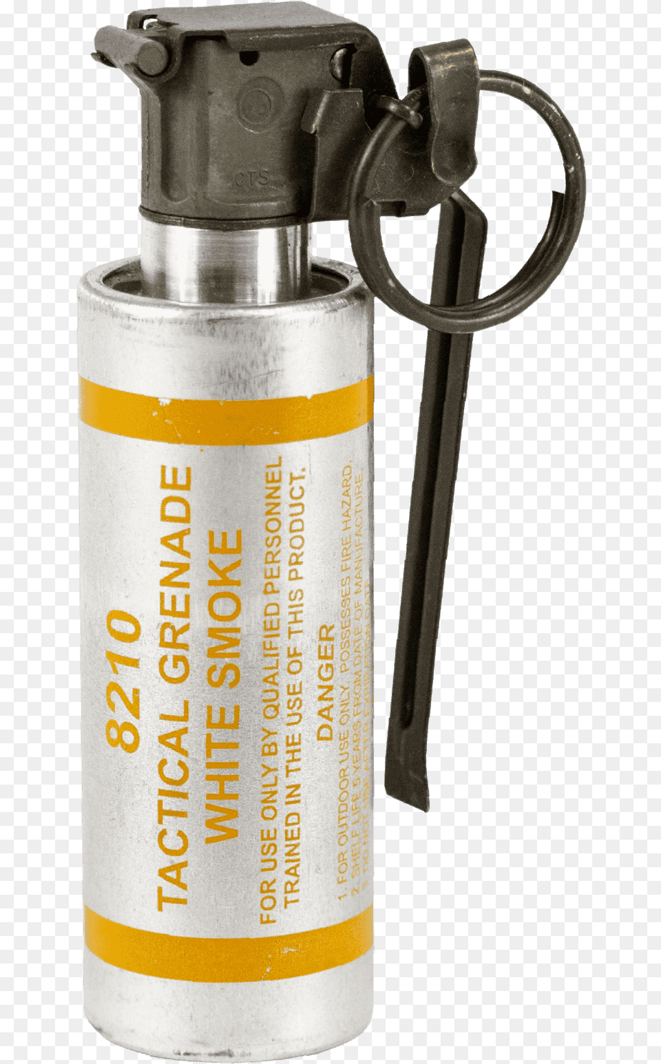 Winchester Mle White Smoke Tactical Canister Grenade Cts 8210 Cylinder, Ammunition, Weapon, Can, Tin Png