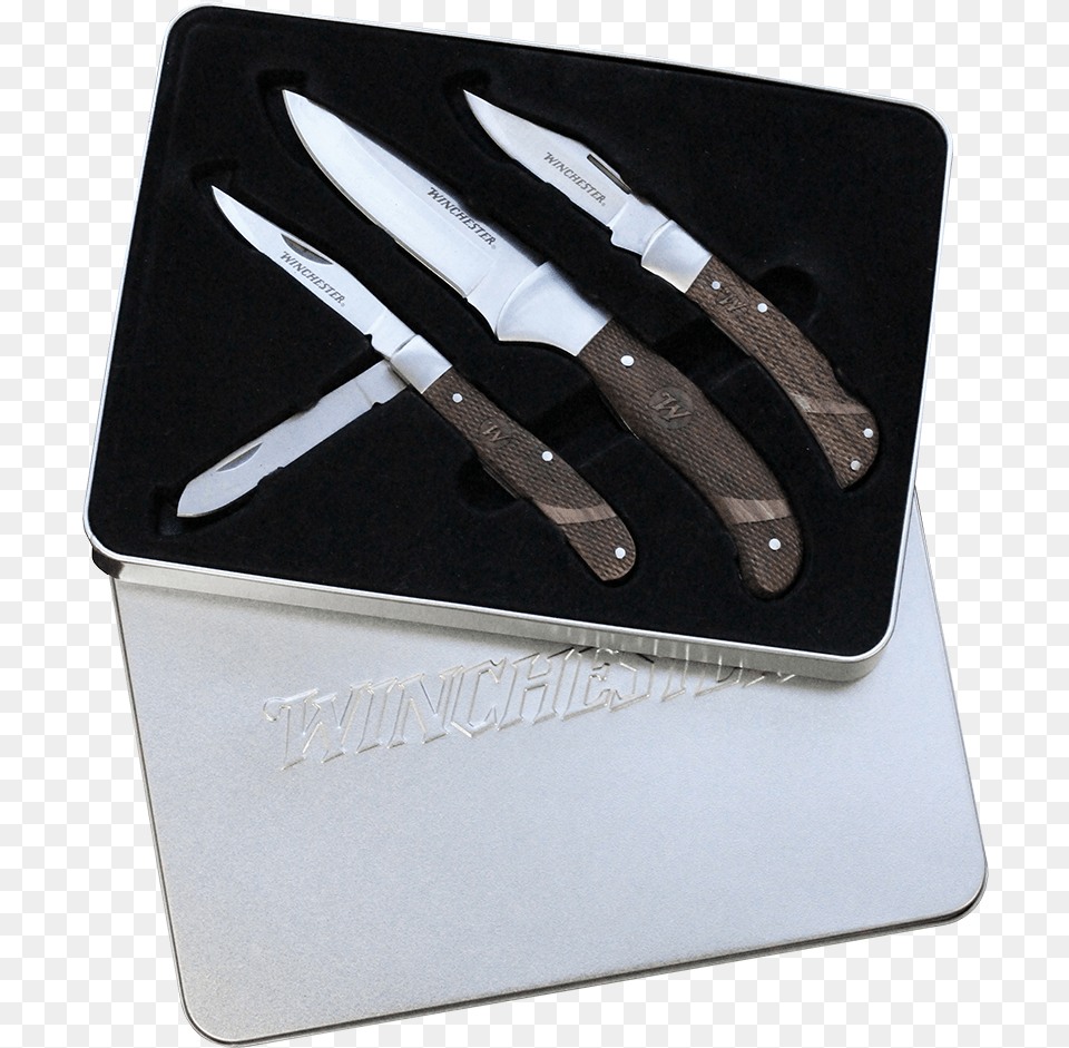 Winchester Rosewood Pocket Knife Set Throwing Knife, Blade, Cutlery, Weapon Png Image