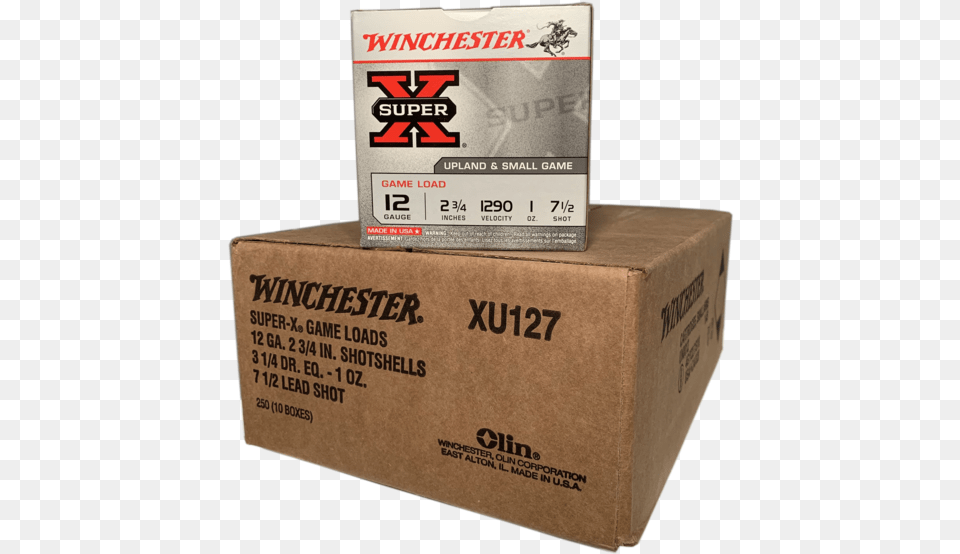 Winchester Super X Game Load 2 34 Winchester, Box, Cardboard, Carton, Package Free Png