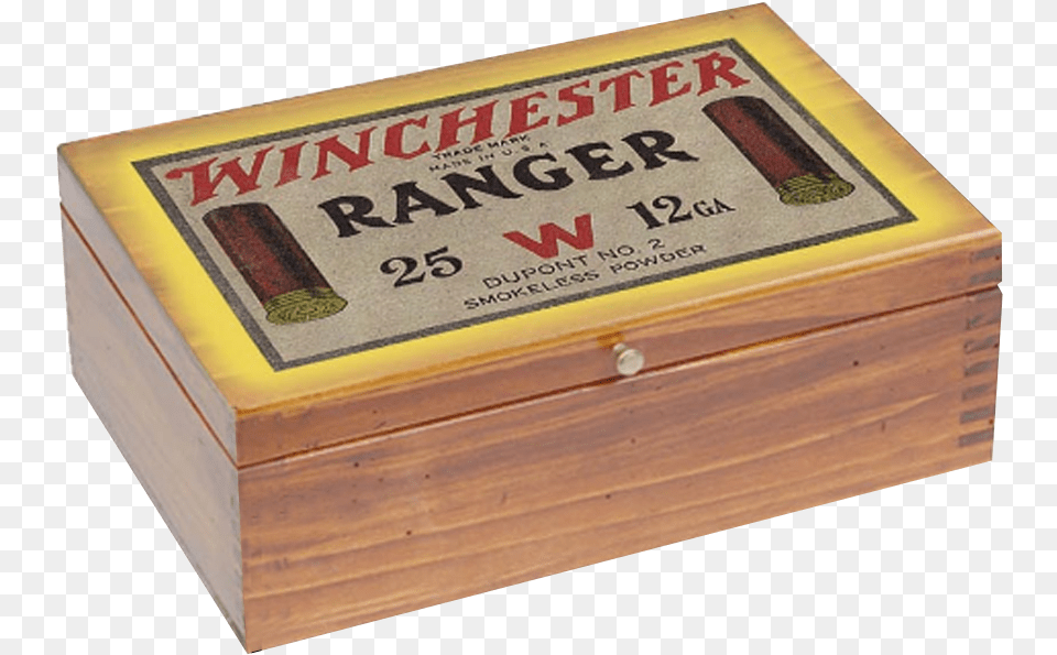 Winchester Vintage Wooden Box Ranger Plywood, Crate, Weapon Png