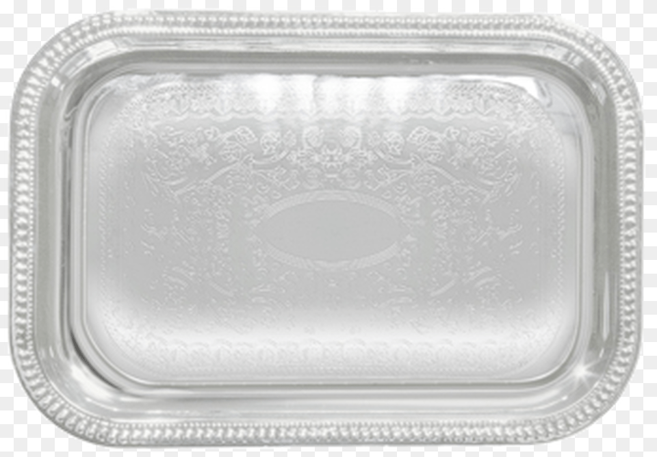 Winco Cmt 1812 Rectangular Chrome Plated Serving Tray Tray, Food, Meal, Dish, Aluminium Free Transparent Png
