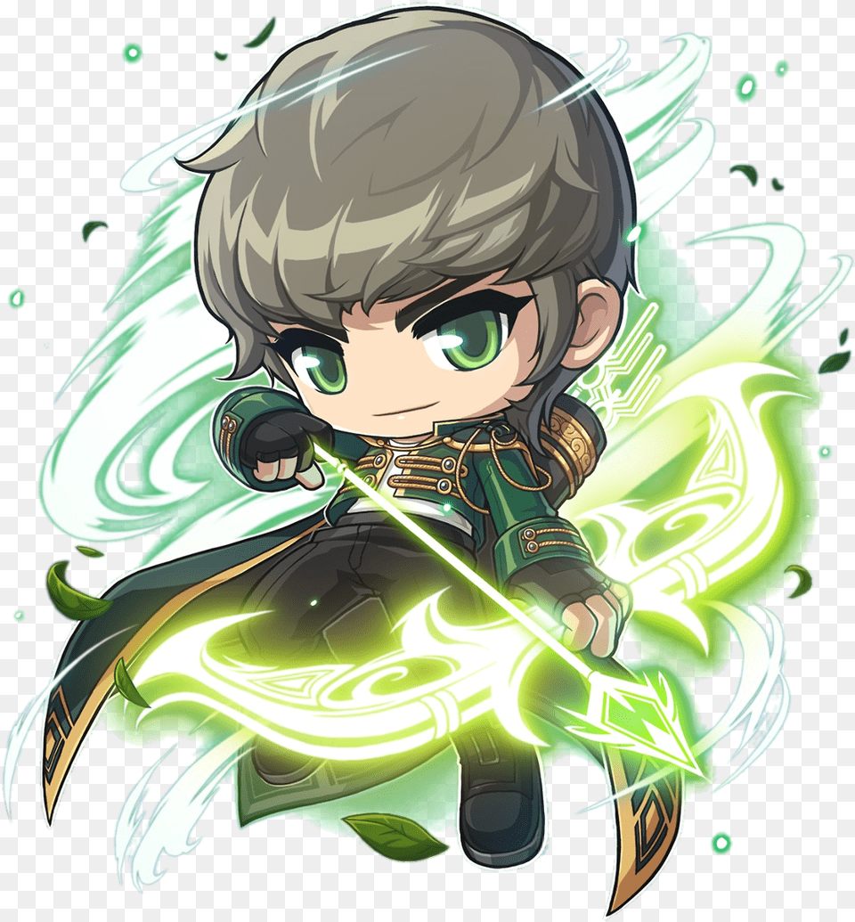 Wind Archer Maplestory Wind Archer, Baby, Person, Anime, Art Free Png