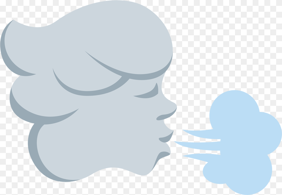 Wind Blowing Face Sticker By Twitterverified Account Emoticon Soplando, Cutlery, Person, Head, Fork Png