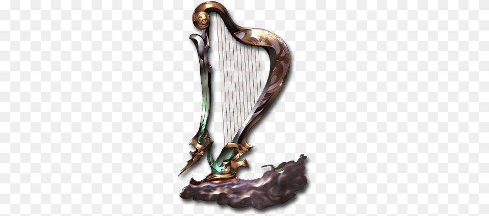 Wind God Harp Harp Granblue, Musical Instrument, Smoke Pipe Png Image