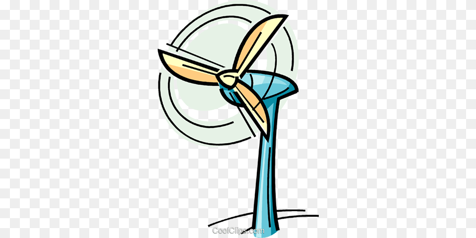 Wind Power Royalty Vector Clip Art Illustration, Machine, Motor, Engine, Propeller Free Transparent Png