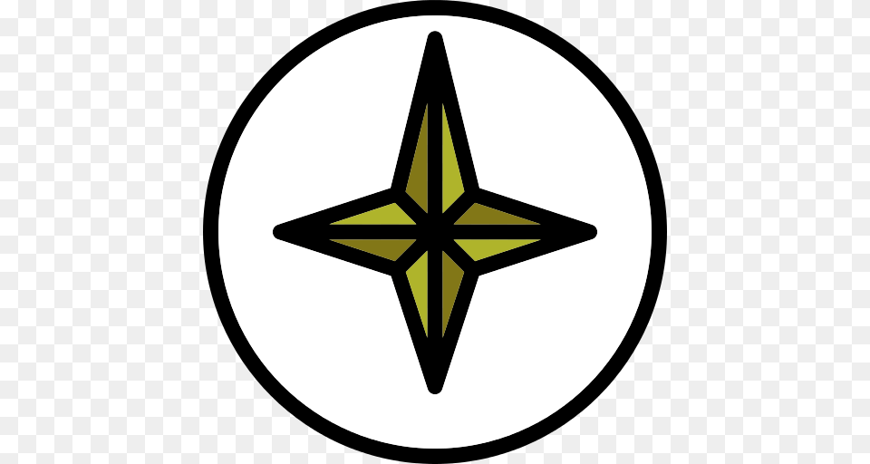 Wind Rose Compass Icon, Star Symbol, Symbol, Astronomy, Moon Png