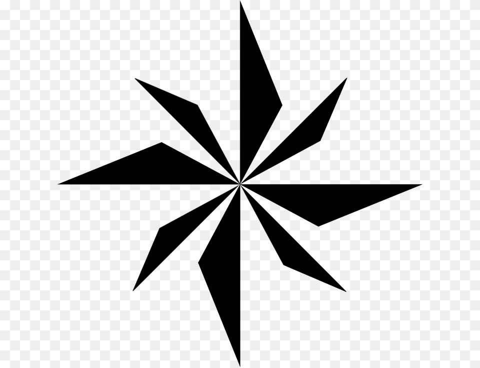 Wind Rose Compass Vector, Gray Free Png