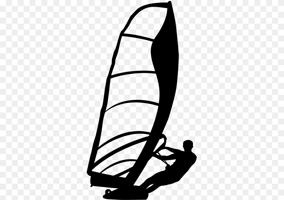 Wind Surfer Silhouette Sticker Silhouette Planche A Voile Png