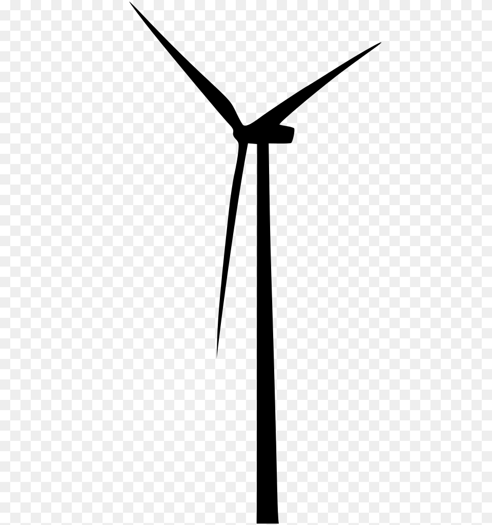 Wind Turbine, Gray Free Transparent Png