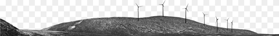 Wind Turbine, Mountain, Mountain Range, Nature, Outdoors Free Png